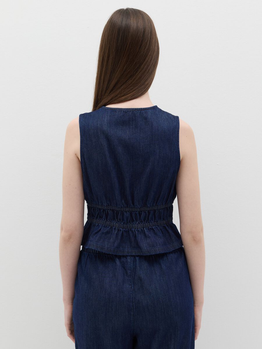 Denim top with laces_3