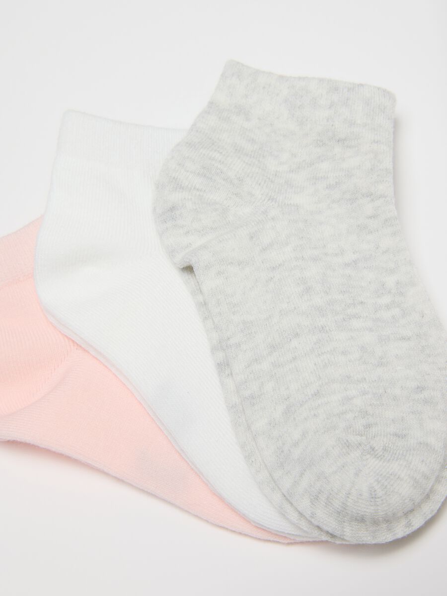 Multicolour Short Sock Multipack for Girls in Elasticated Cotton_2