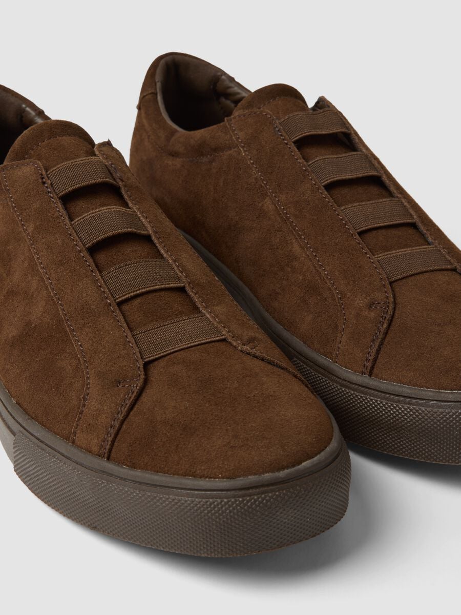 Sneakers marroni in vera pelle_1