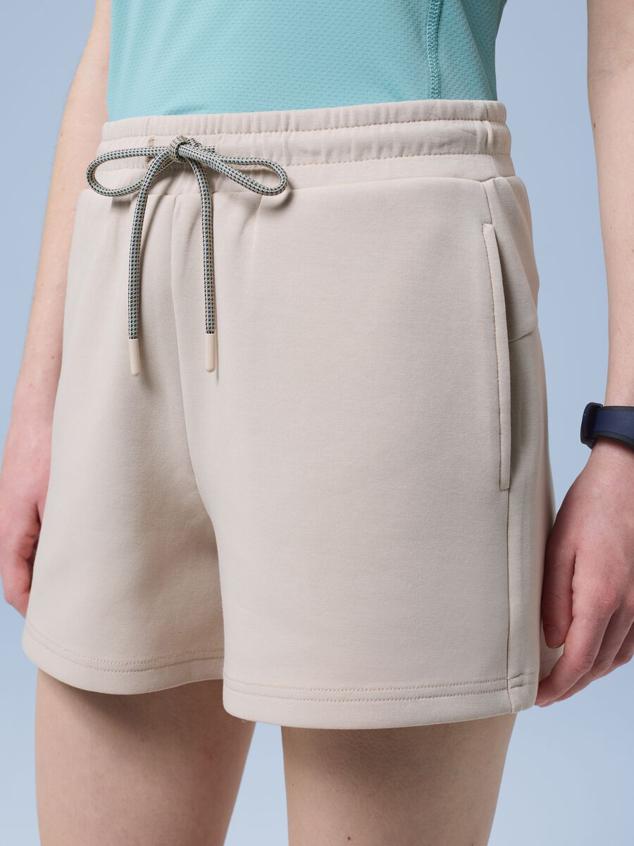 ALTAVIA SAILING beige stretch cotton sports shorts_3