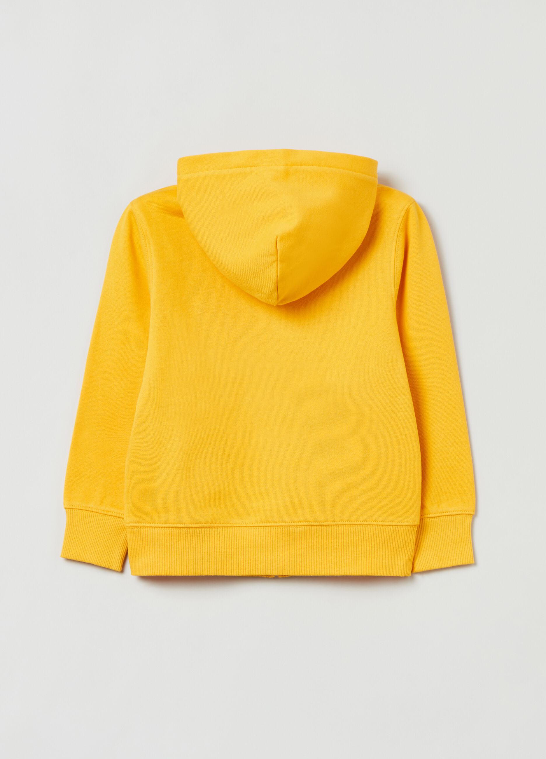 Full-zip in felpa con cappuccio_1