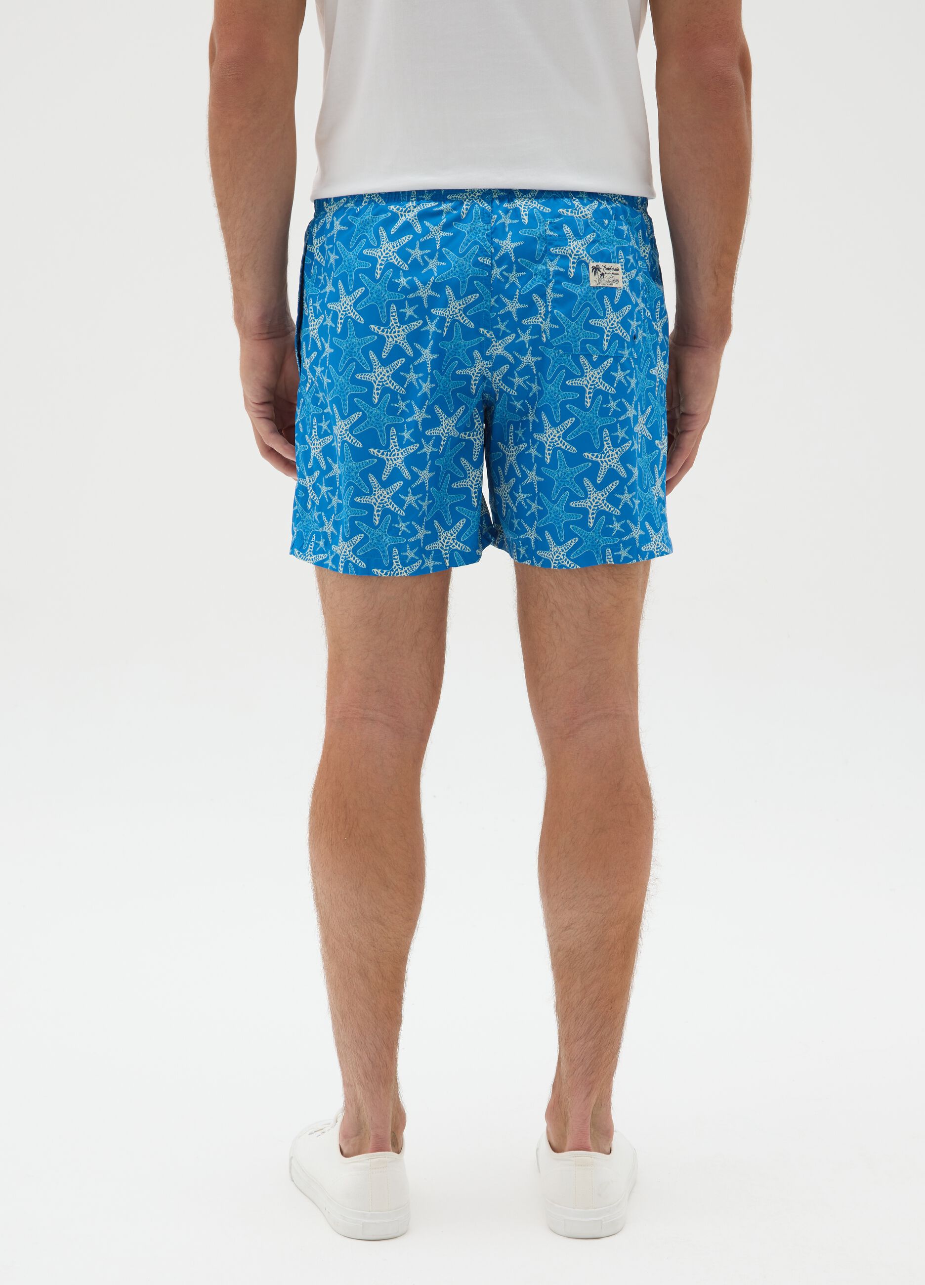 Men's Multicolour Swimwear with Starfish
