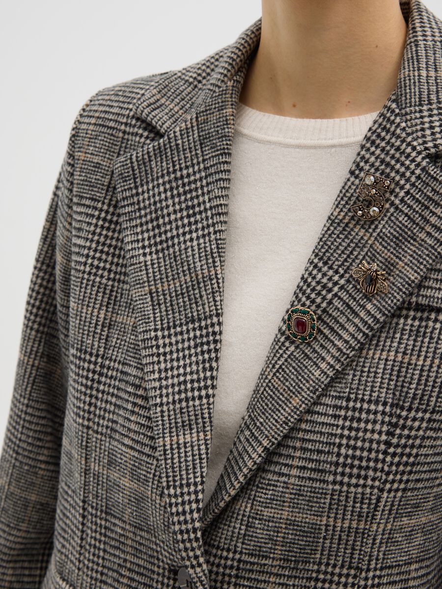 Giacca a quadri multicolor regular fit_3