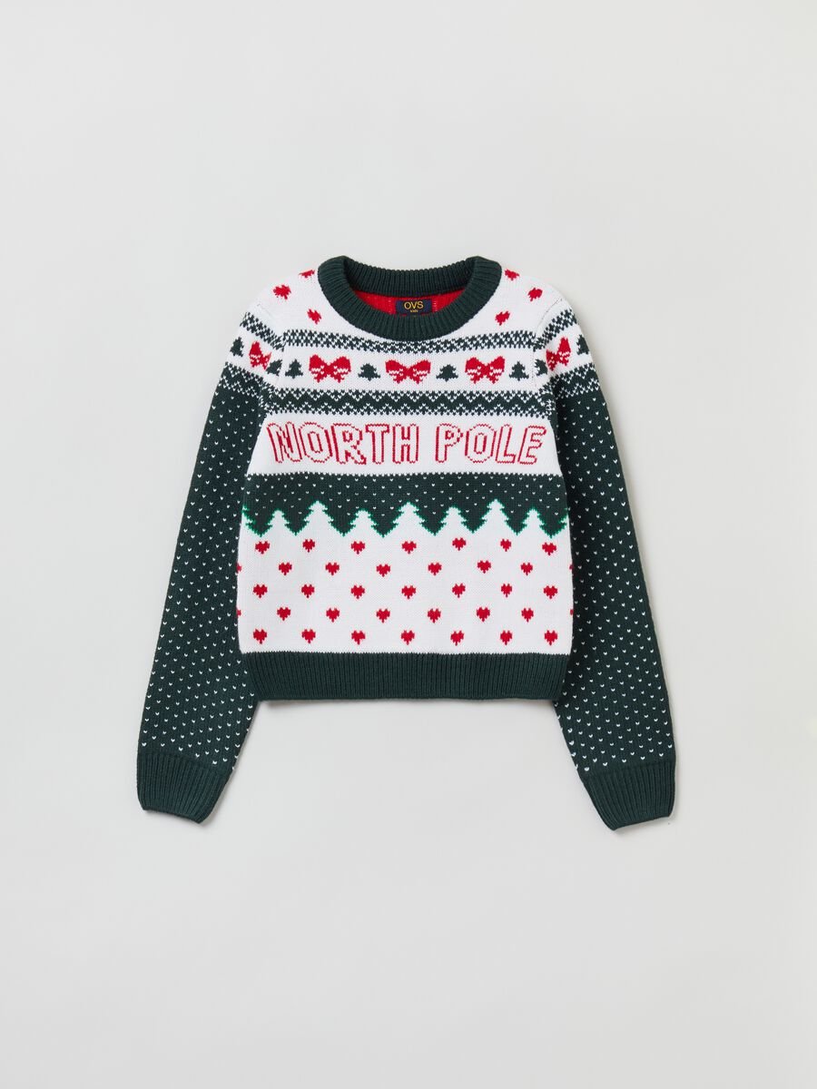 Christmas Jumper con disegni natalizi e cuori_0