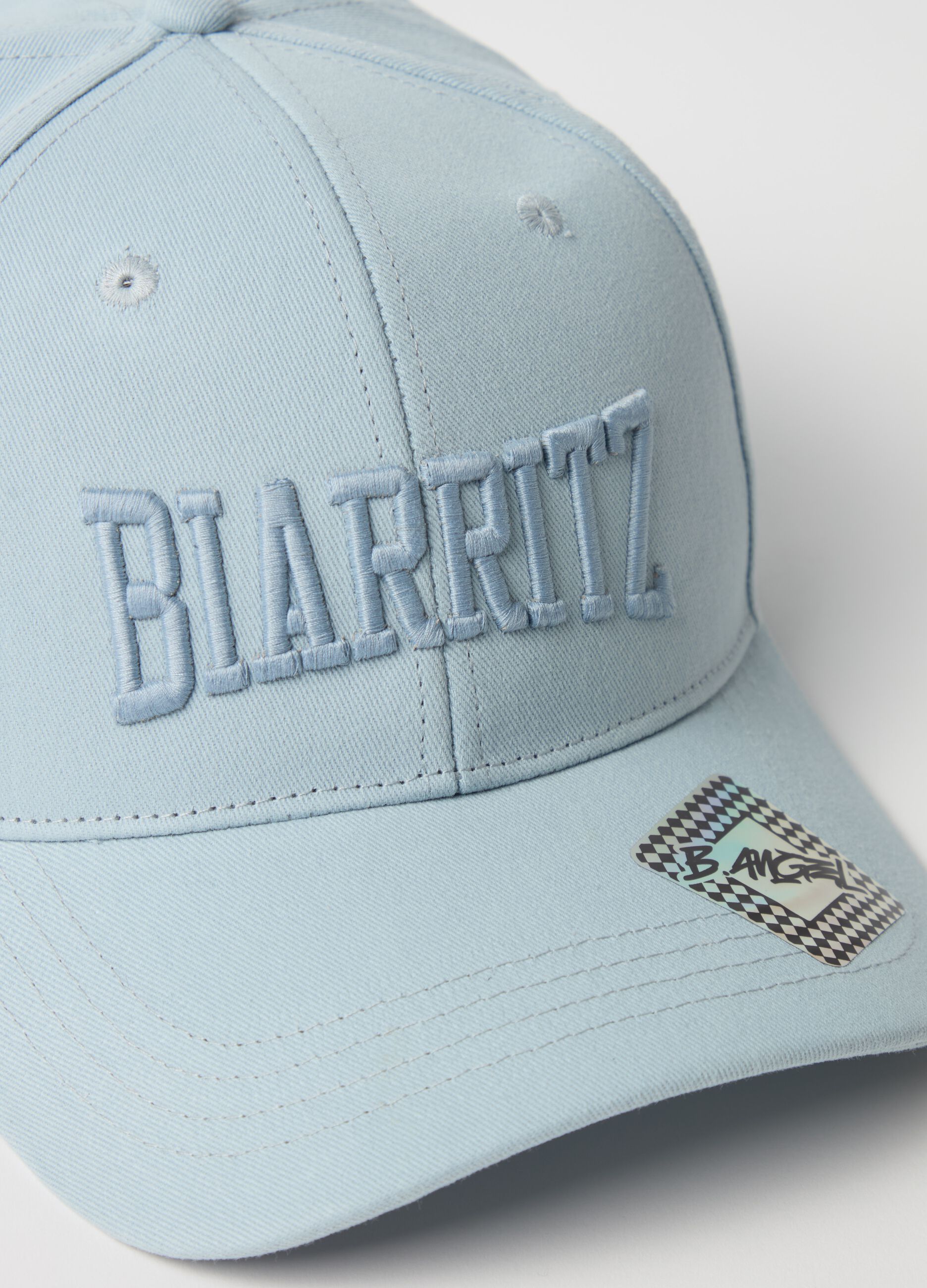 Baseball cap with "Biarritz" embroidery
