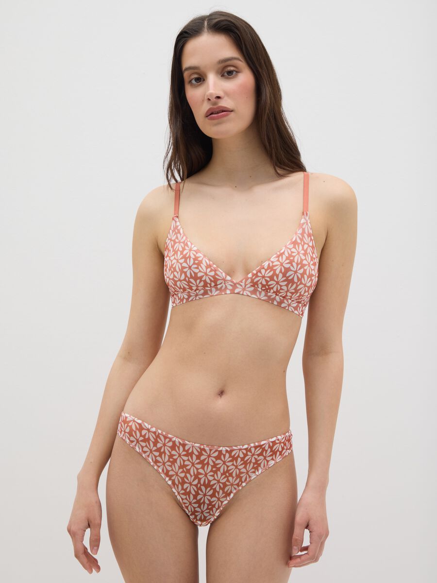 Women’s bralette in multicoloured stretch fabric_0