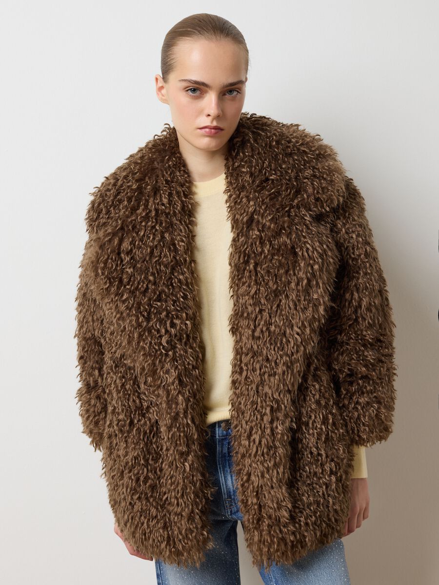 Soft brown regular fit jacket_0