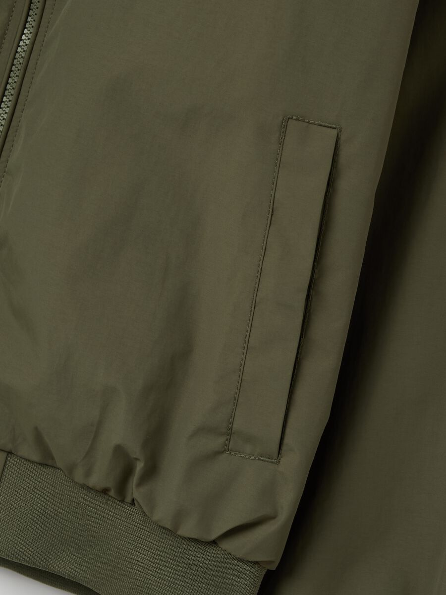 Full-zip bomber jacket with high neck_5