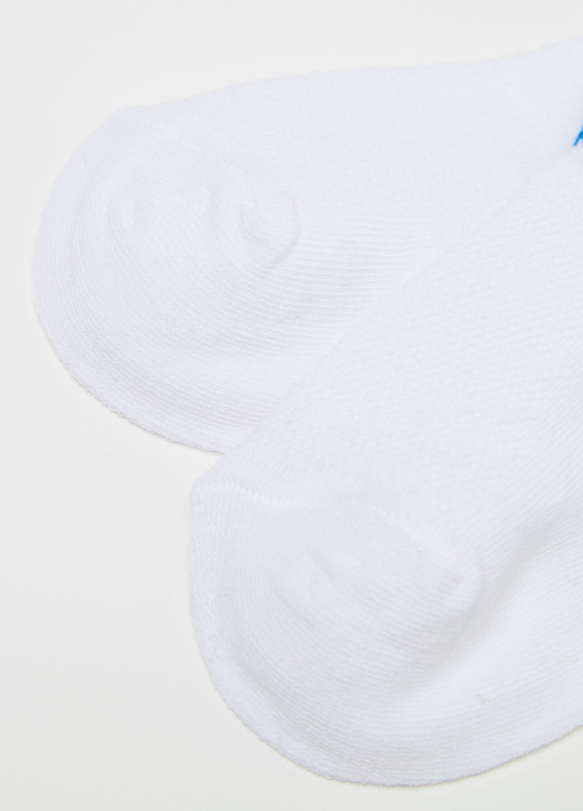 Three-pair pack short socks with contrasting detail