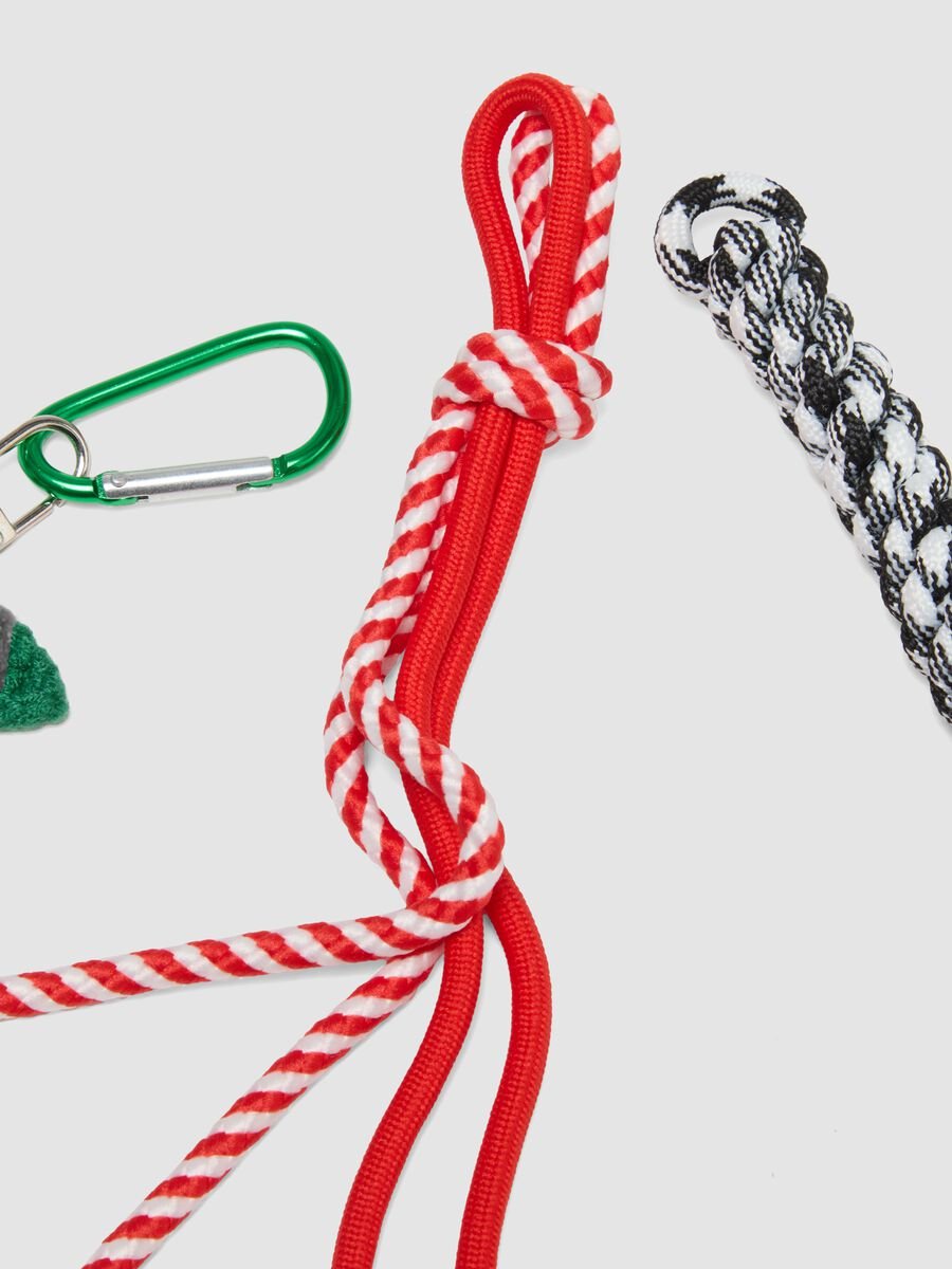 Multicolour Keyring with Cherry Charm_2