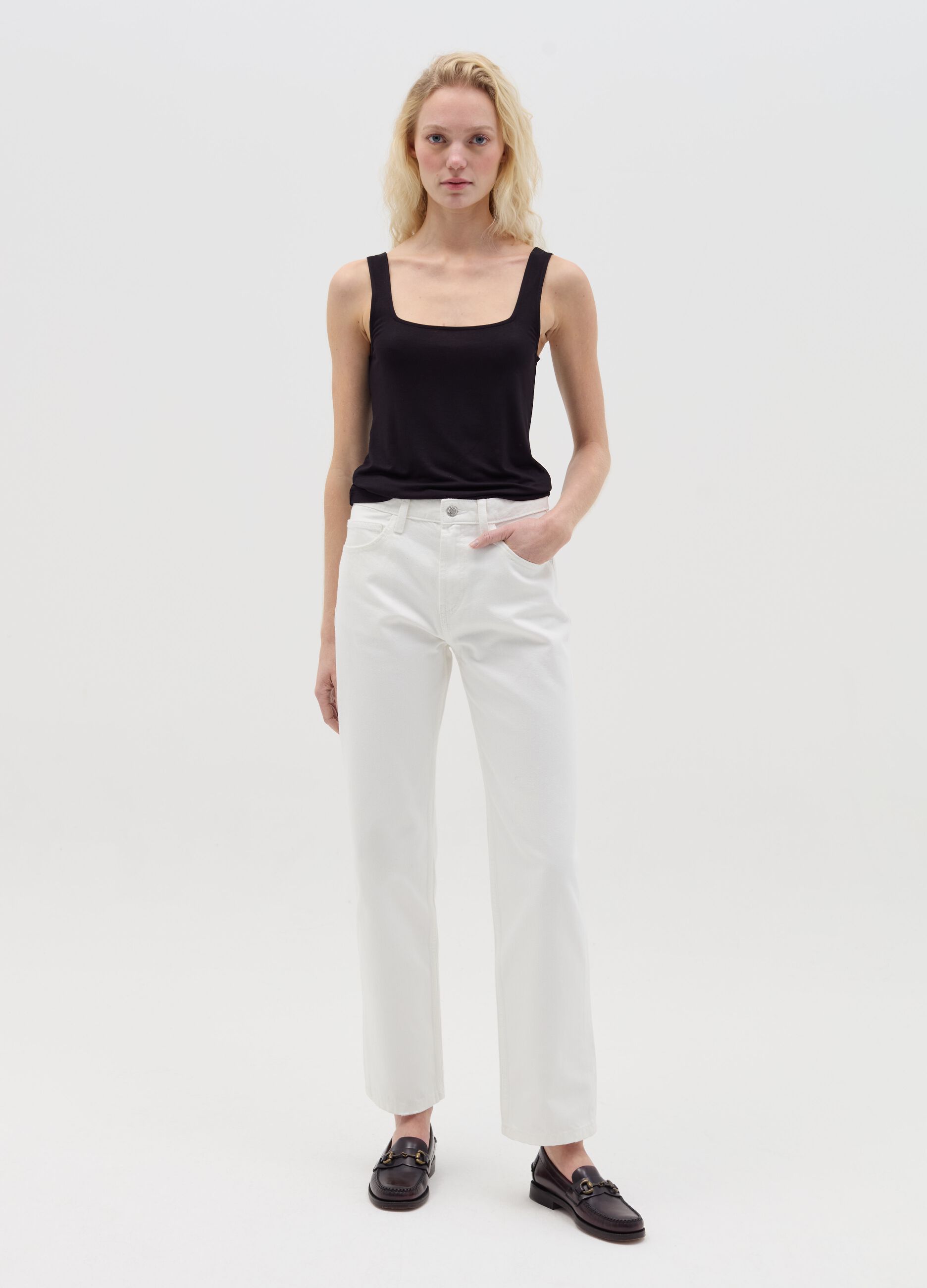 Jeans straight fit cinque tasche
