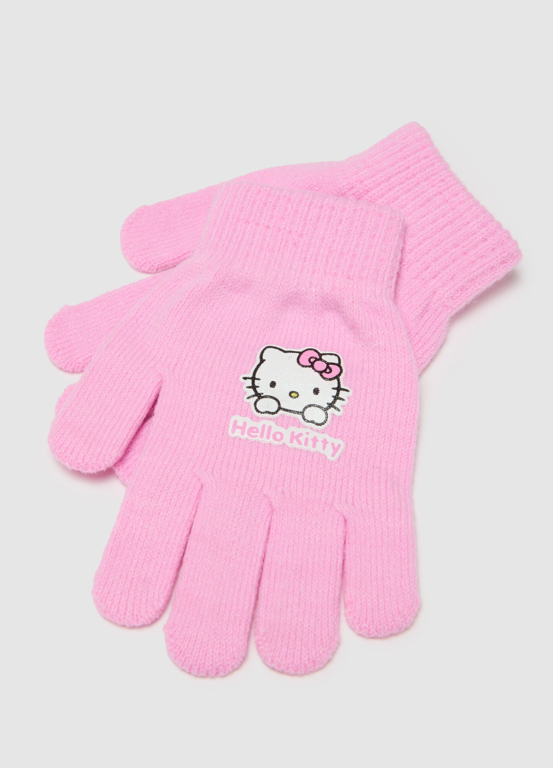 Pink girl's gloves