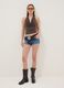 Brown stretch-fabric top with soft neckline_1