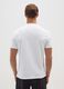 White cotton blend T-shirt regular fit_2