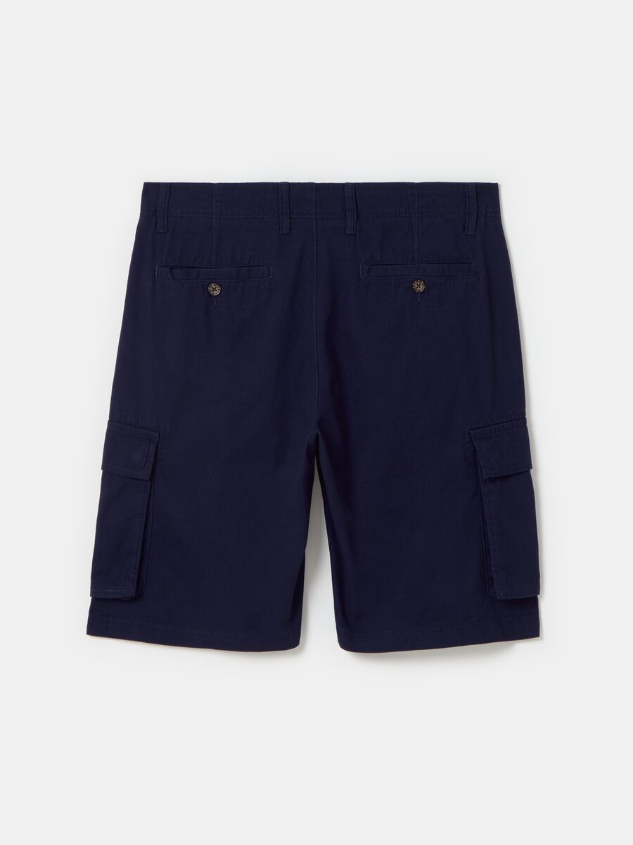 Cargo Bermuda shorts in cotton twill_4