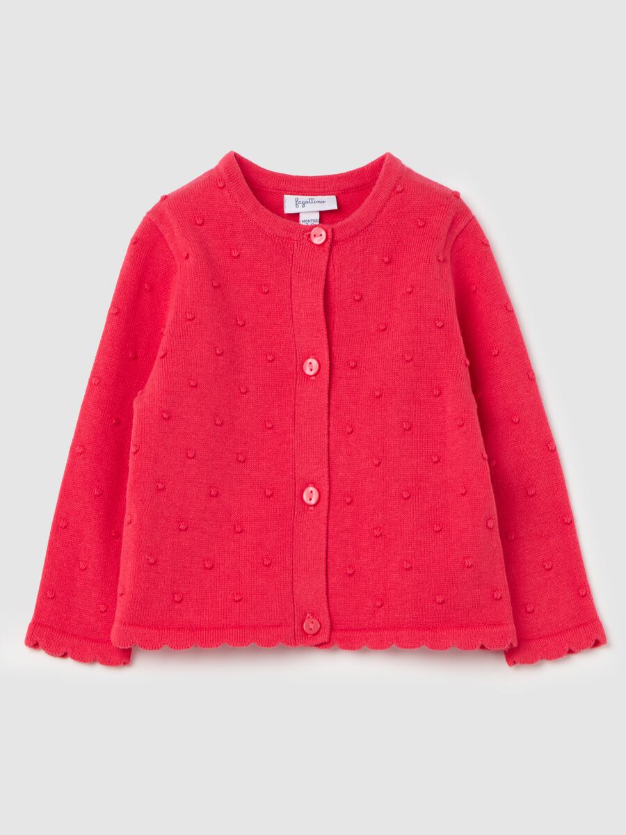 Plumetis cardigan in cotton_0