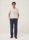 Blue pure cotton carrot-fit chinos_0
