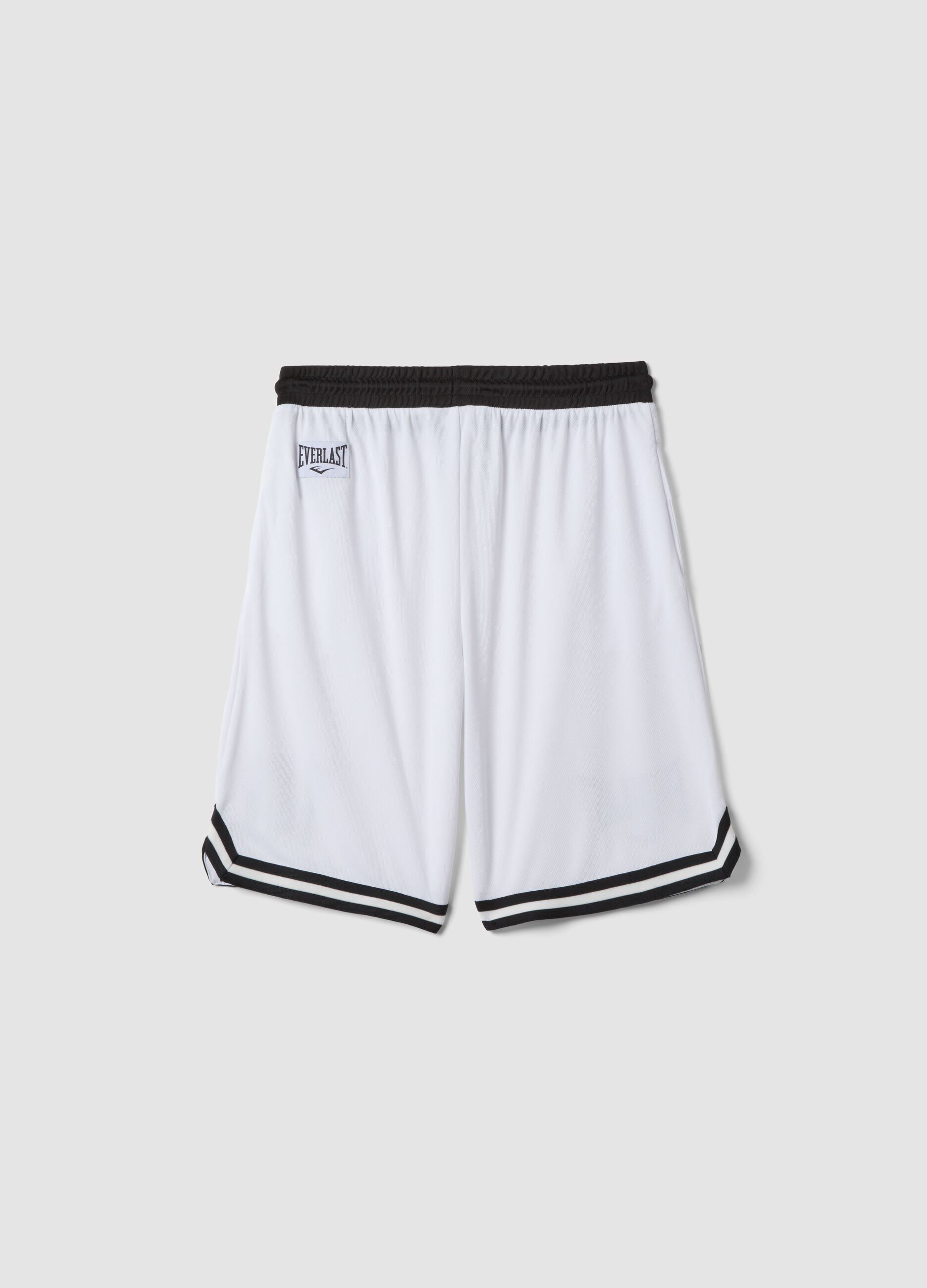 Shorts bianchi con vita elasticizzata per ragazzo comfort fit