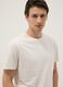T-shirt beige in puro cotone a maniche corte regular fit_2