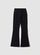 Blue flared joggers in stretch organic cotton_2