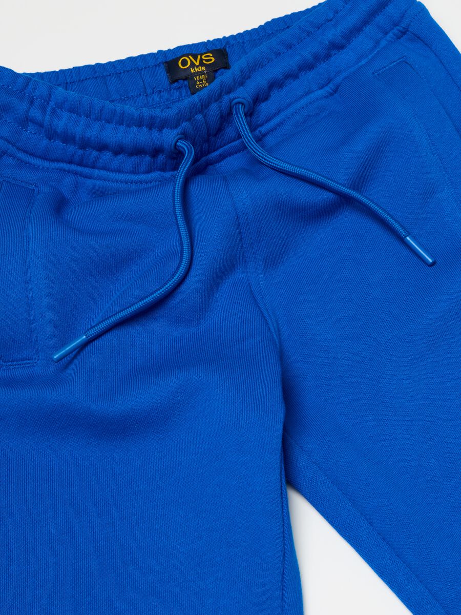 Essential joggers in 100% organic cotton with drawstring_2