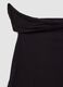Black asymmetric one-shoulder slim-fit stretch viscose top_6