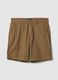 Beige chino shorts in pure cotton, regular fit_4