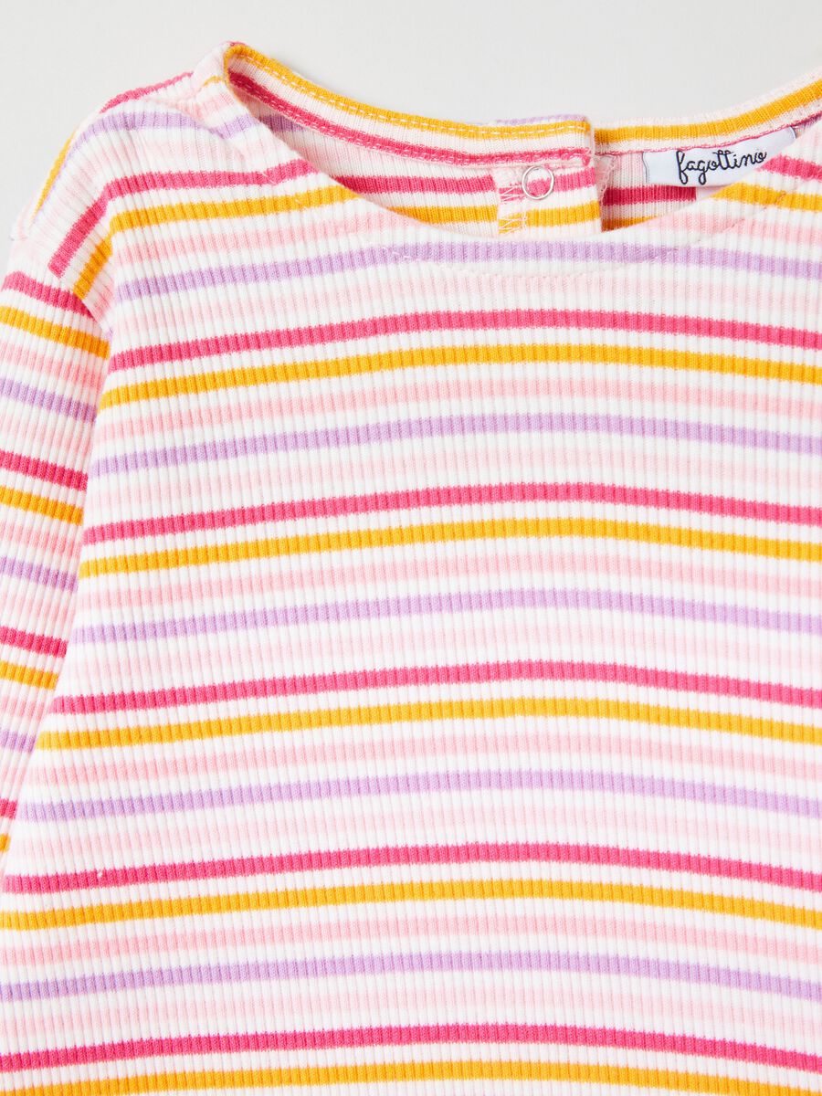 T-shirt a maniche lunghe in cotone _2
