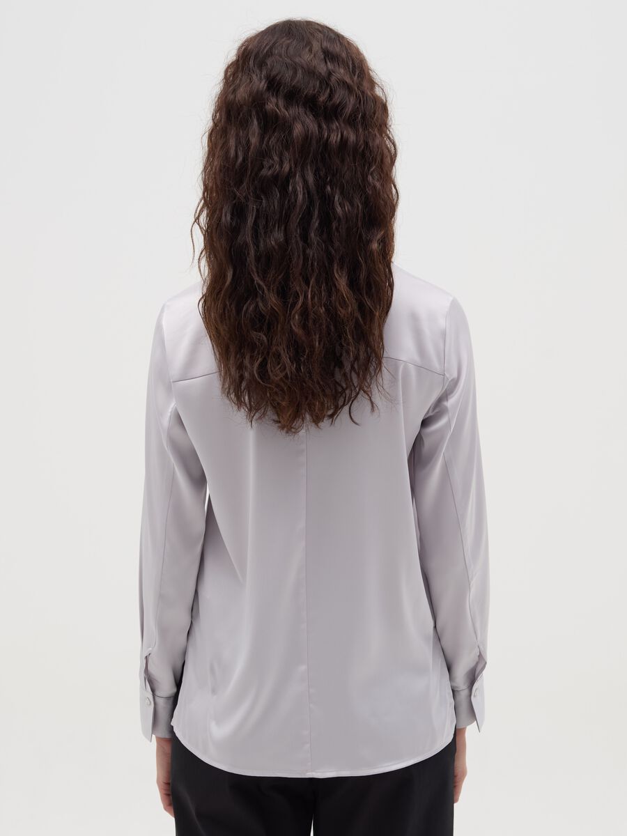 Satin shirt with side splits_2