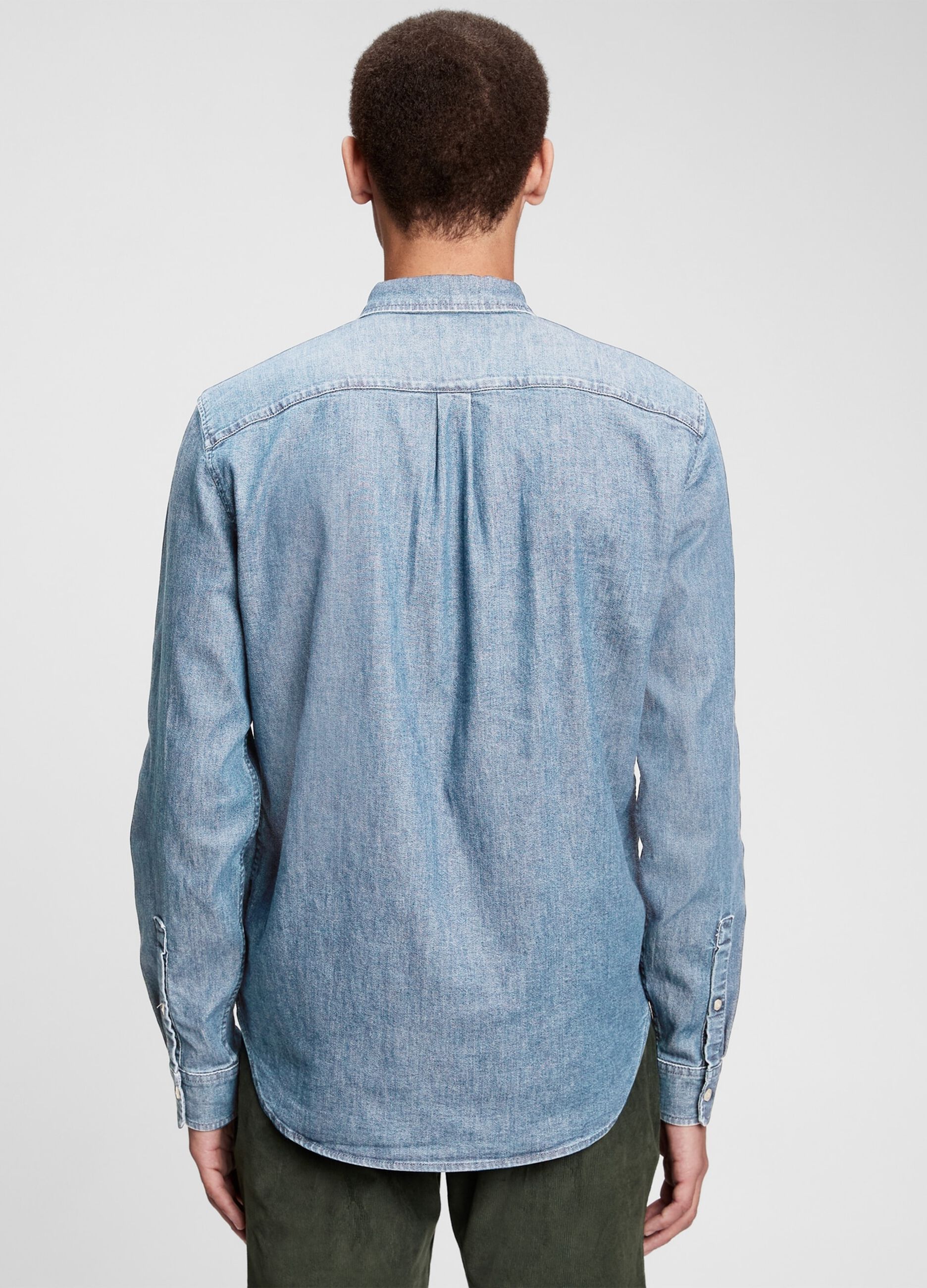 Camicia in denim con tasca