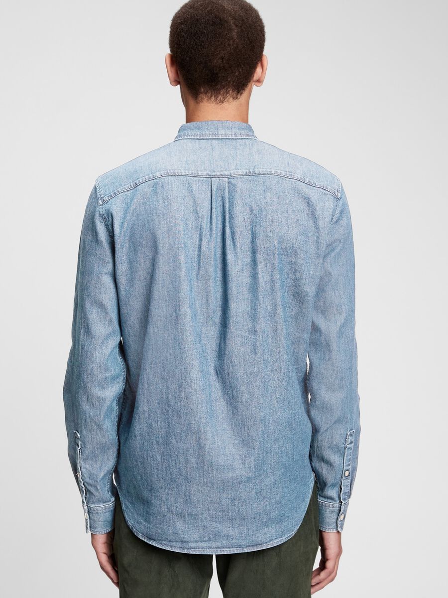Denim shirt with pocket_3