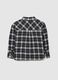Grey Checked Cotton Shirt for Girls_1