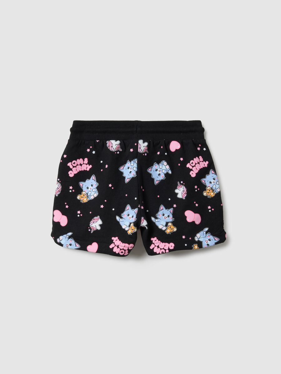Girls' pure cotton multicolour shorts regular fit with prints_1