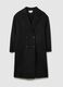Black wool blend coat regular fit with buttons_4