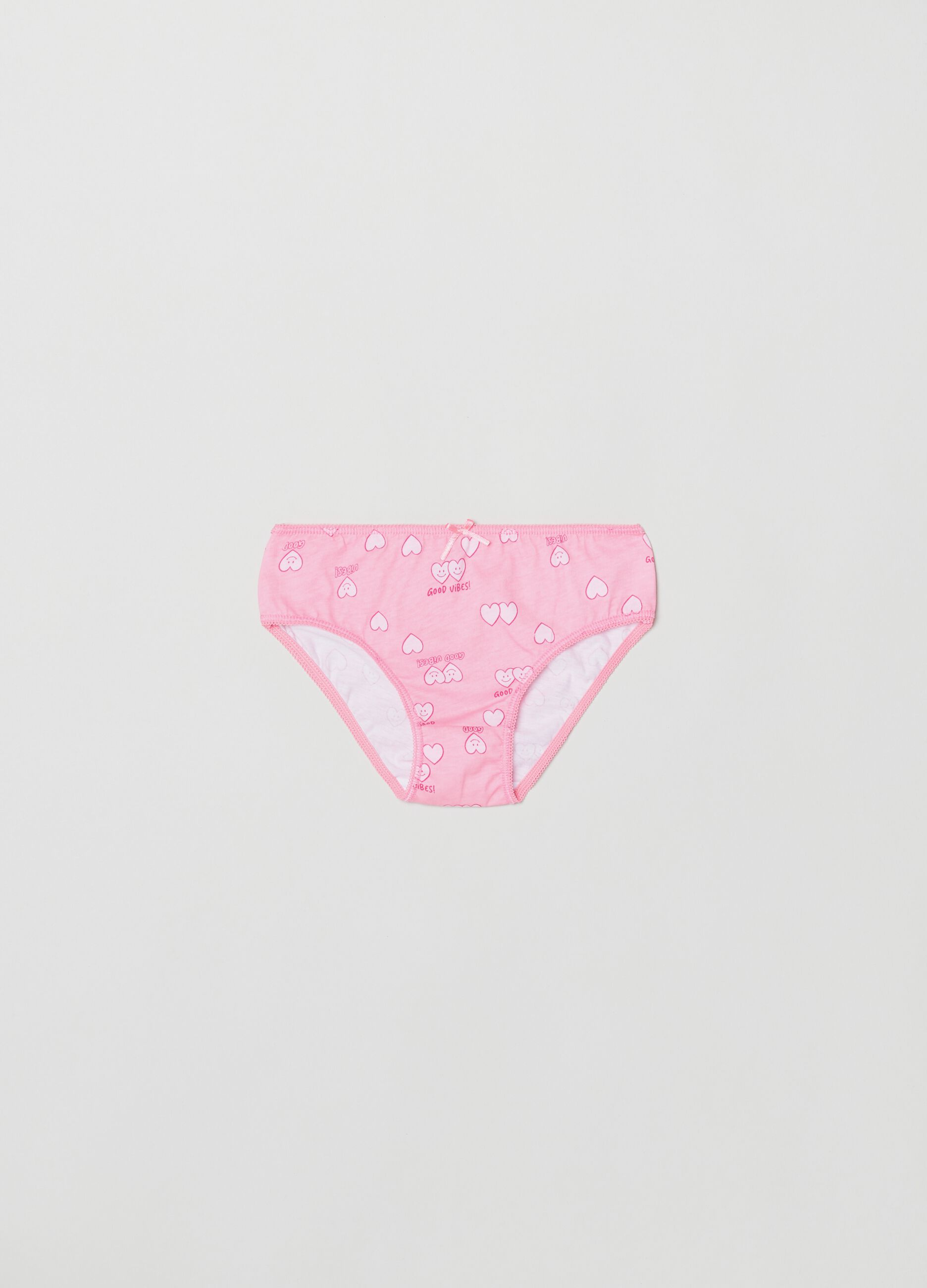 Set cinque slip in cotone con stampa_1