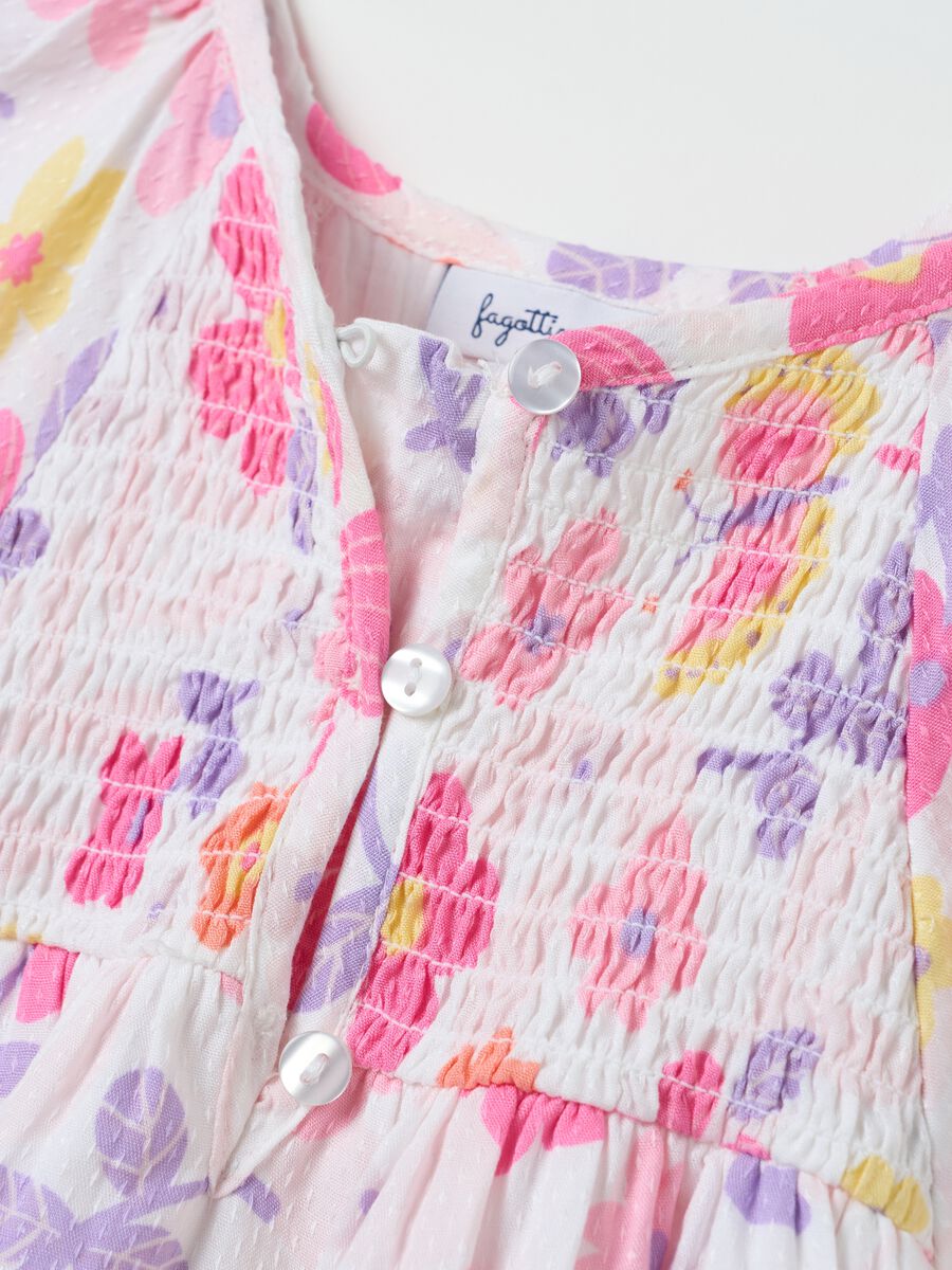 Abito da neonata multicolor regular fit con volant_2