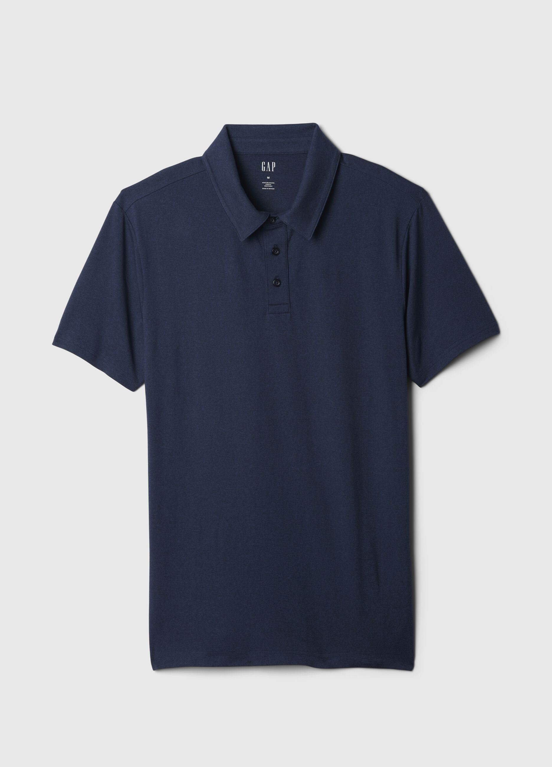 Technical fabric polo shirt