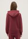 Pink cotton blend hoodie regular fit with zip_2