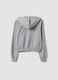 Grey pure cotton hoodie with Lilo & Stitch print for girls_5