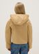 Girl's beige pure cotton jacket with hood, regular fit_1