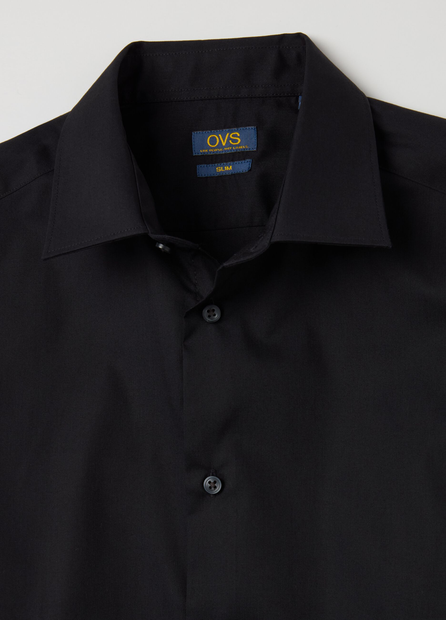 Slim-fit easy-iron shirt