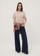 Beige relaxed-fit pure cotton short-sleeve T-shirt_1