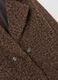 Brown double-breasted regular fit jacket with buttons_5