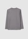 Boy's grey pure cotton over fit T-shirt with print_1
