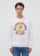 White 100% cotton sweatshirt with Simpsons print_1