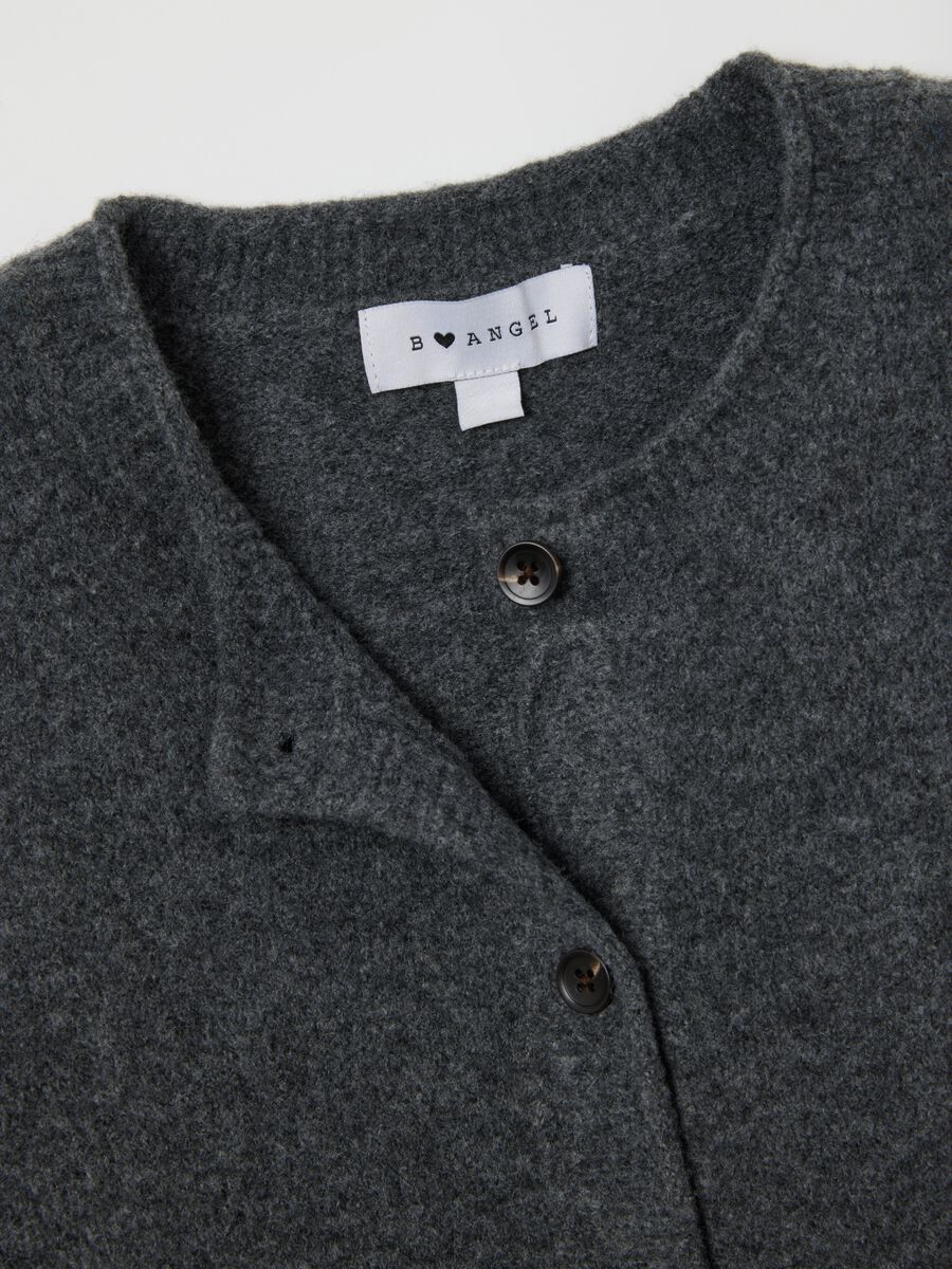Grey wool blend cardigan_1