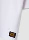 White oversized pure organic cotton T-shirt with honeycomb texture for boys_2