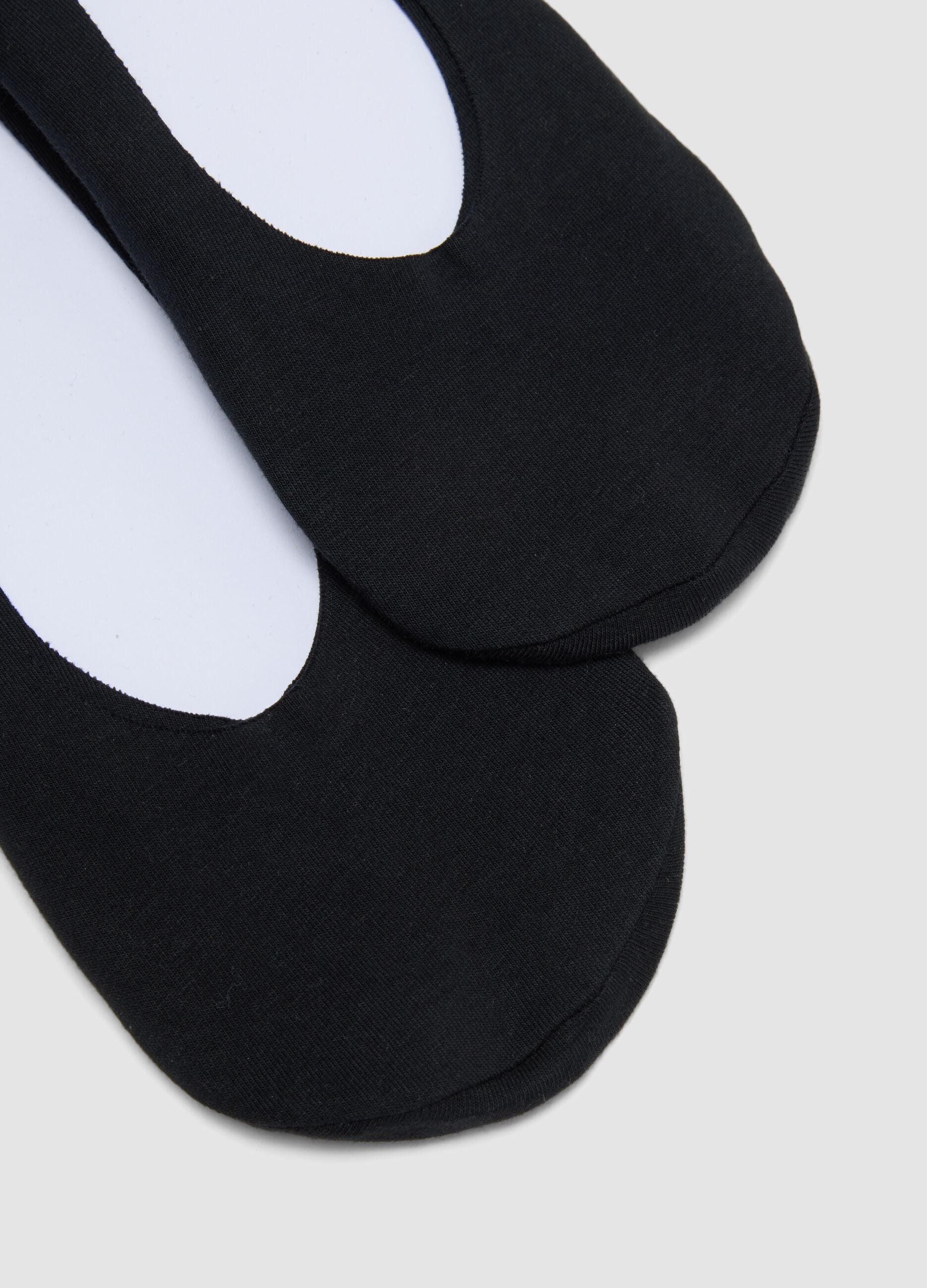 2-pack of black organic cotton ballerina socks