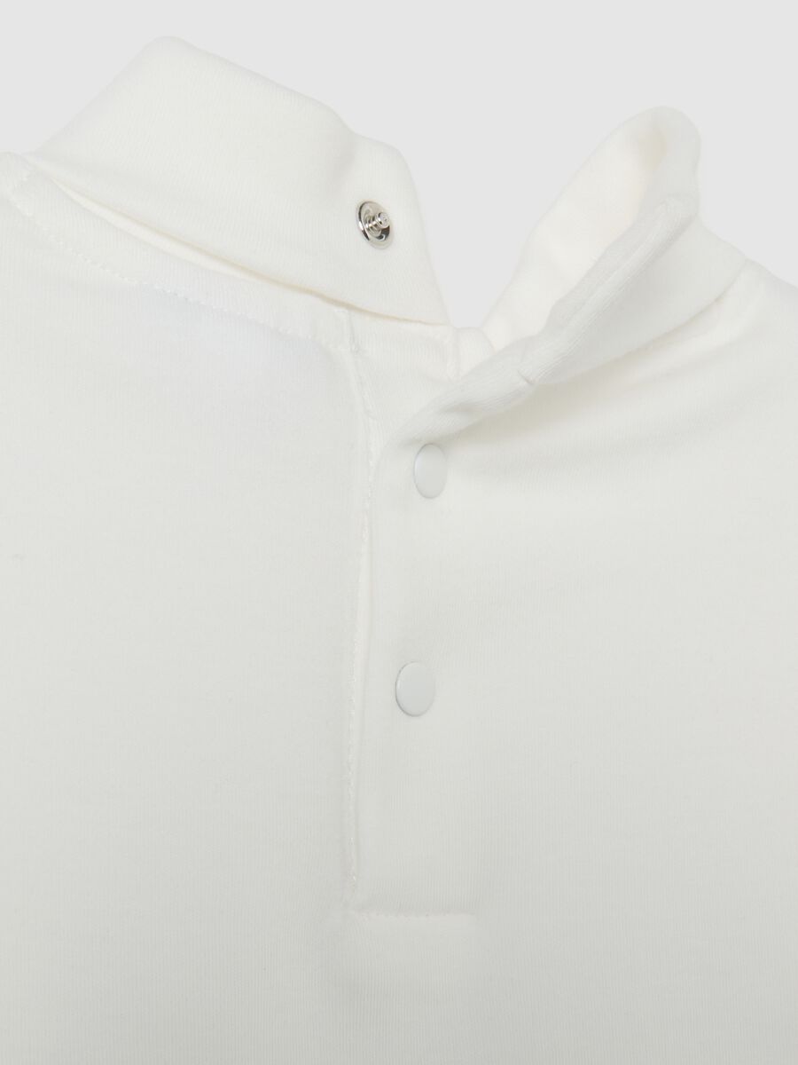 Maglia bianca da bimbo in misto cotone regular fit_3