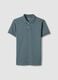 Slim fit grey pure cotton polo_4